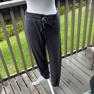 GAP Charcoal Waffle Knit Pants